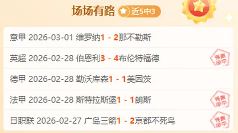 葡超波尔图vs里奥阿维：专家3场全胜推荐解析